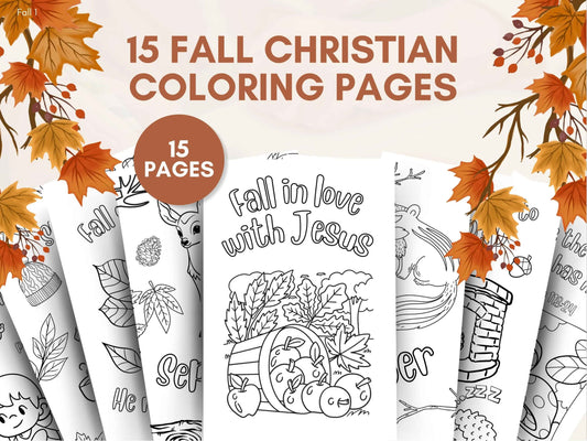 15 Fall Sunday School Coloring Pages