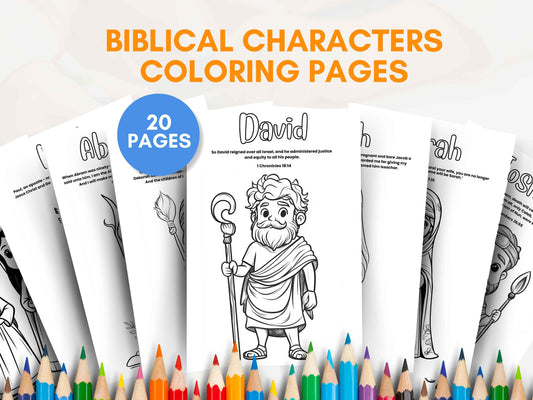 20 Biblical Characters Coloring Pages