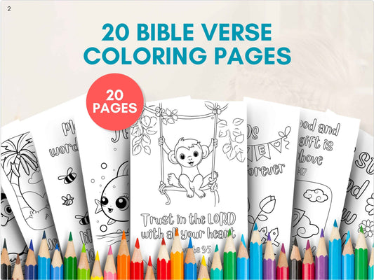 20 Sunday School Coloring Pages