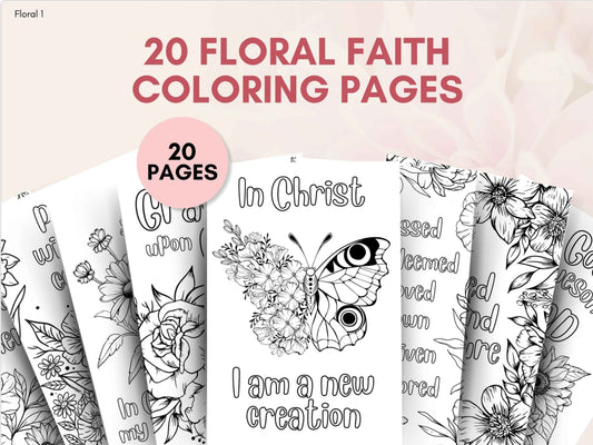 20 Floral Faith Bible Verse Coloring Pages