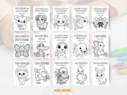 20 Bible Verse Affirmation Coloring Pages - Part III