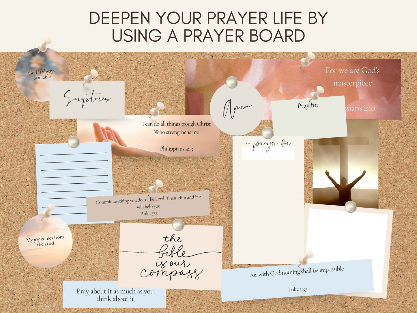 Prayer Board Kit - The Pastel Edition