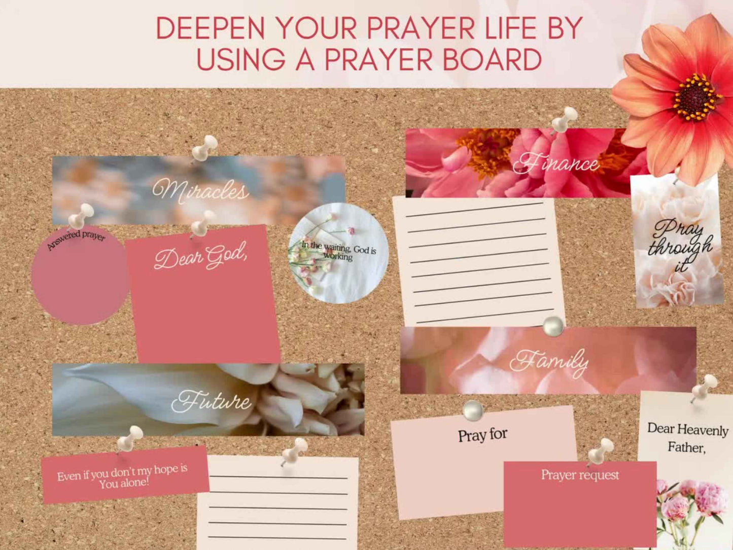 Prayer Board Kit - The Floral Edition