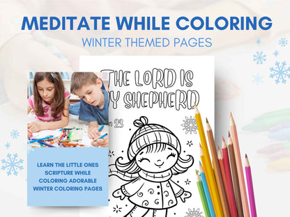 20 Winter Sunday School Bible Verse Coloring Pages