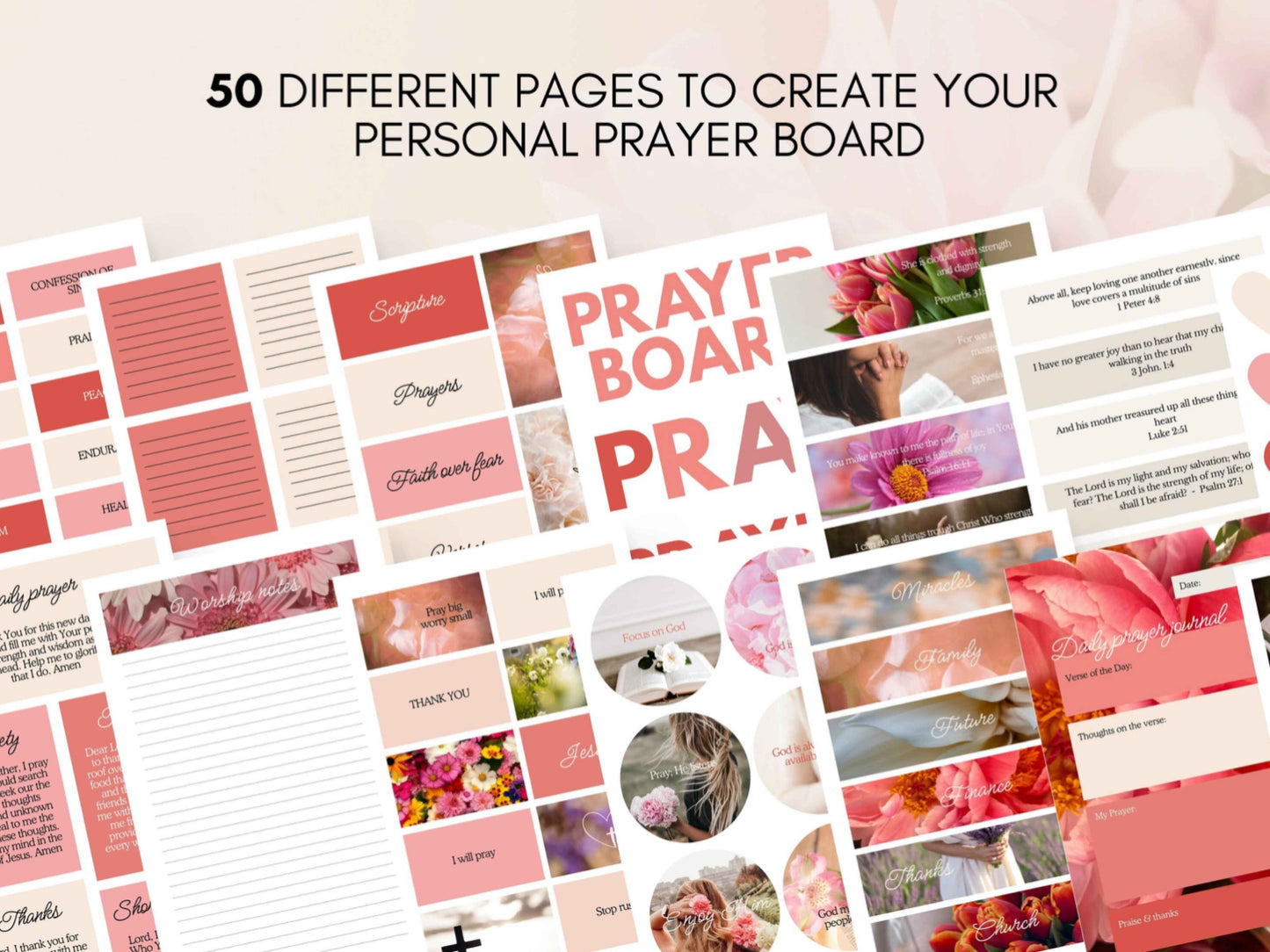 Prayer Board Kit - The Floral Edition