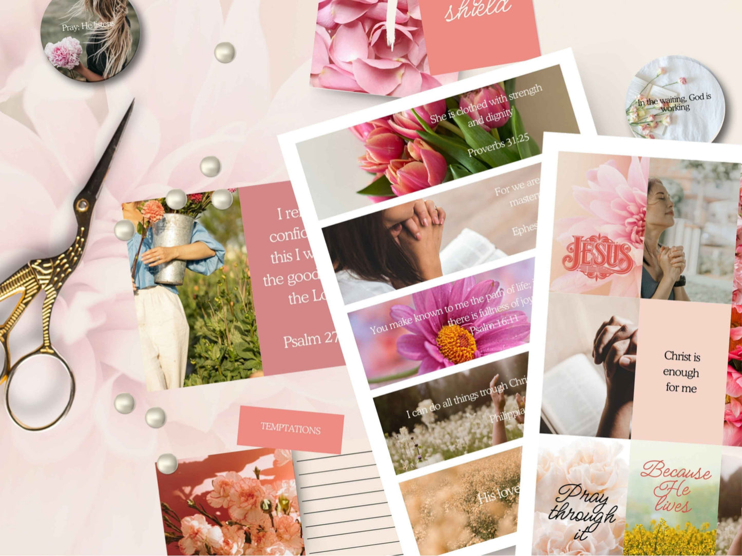 Prayer Board Kit - The Floral Edition