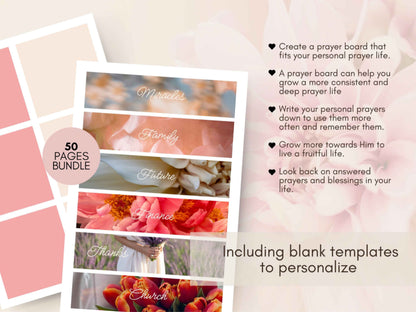 Prayer Board Kit - The Floral Edition