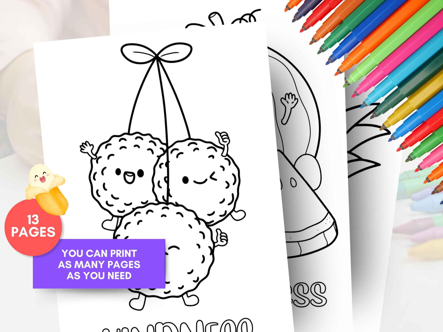 Fruits of the Spirit Coloring Pages for Kids