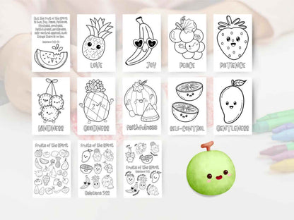 Fruits of the Spirit Coloring Pages for Kids