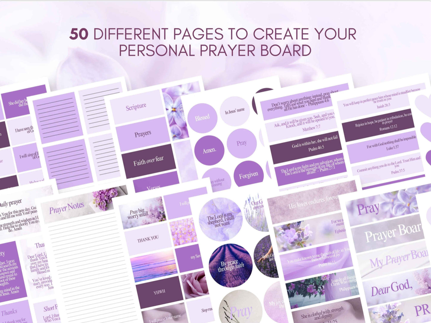 Lilac Prayer Board Kit - The Lilac Edition