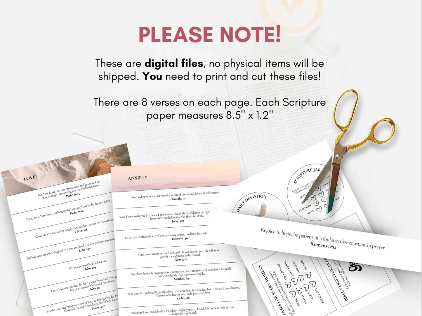 DIY Scripture Jar Kit - Feelings and Emotions Bibles Verses