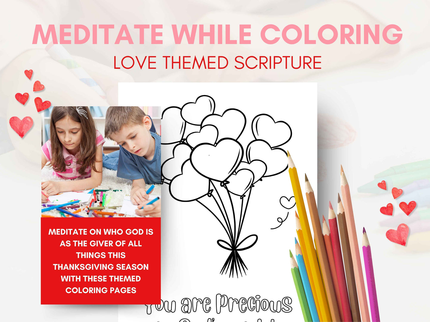 20 Valentine Love-Themed Bible Verse Coloring Pages