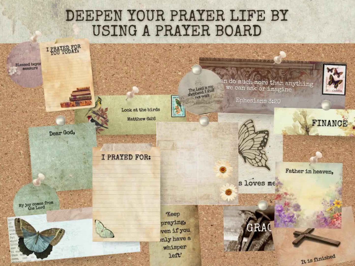 Prayer Board Kit - The Vintage Edition