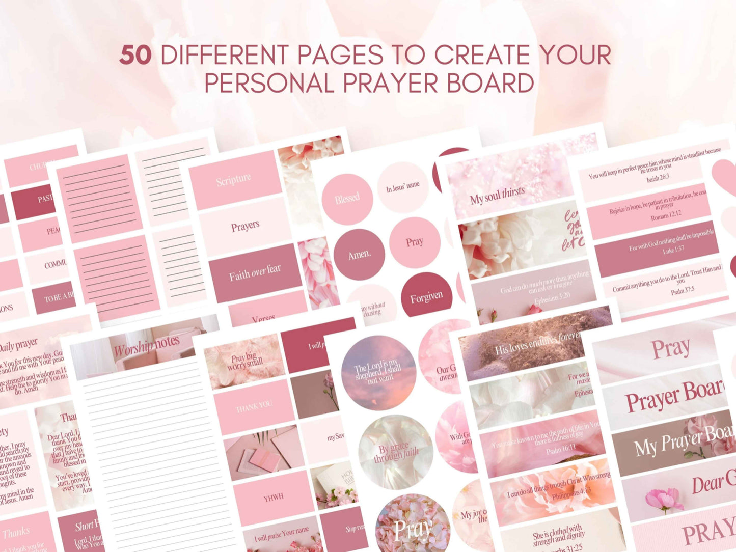 Prayer Board Kit - The Pink Edition